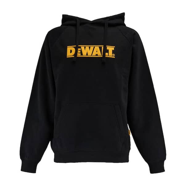 Weatherford Men's Medium Black Cotton/Poly Hoodie Sweatshirt with Front Pocket and Logo