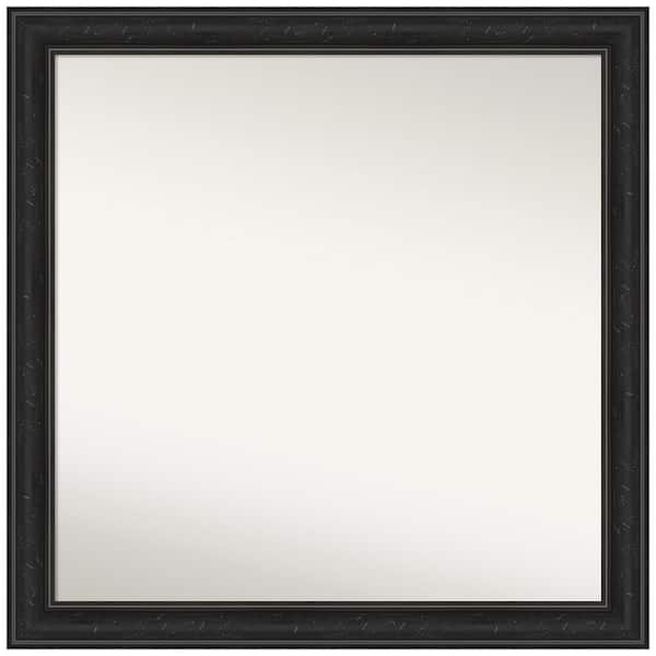 Amanti Art Shipwreck Black Narrow 30 in. W x 30 in. H Non-Beveled Bathroom Wall Mirror in Black