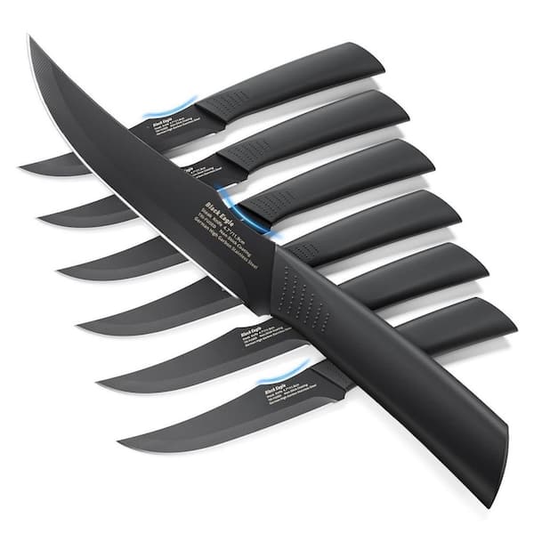 4.7 in. Dishwasher Safe Non-Serrated Table Knives, Non-Stick Blade & Rust Proof, Steak Knives Set of 6