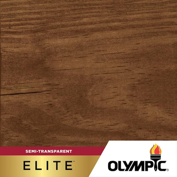 Olympic Elite 1-gal. EST730 Teak Semi-Transparent Exterior Stain and Sealant in One Low VOC