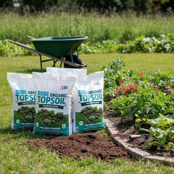 Back to the Roots Organic Top Soil, Bulk Value Soil Half Pallet (30 1 cu. ft. Bags)