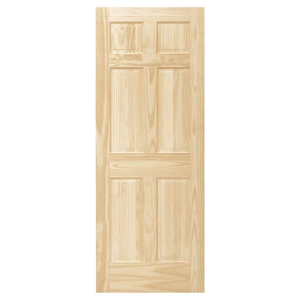 Steves Sons 24 In X 80 6 Panel, Wooden Interior Doors Home Depot