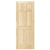 Steves & Sons 32 in. x 80 in. 6-Panel Unfinished Red Oak Interior Door Slab  G-N6406NNNAC99 - The Home Depot