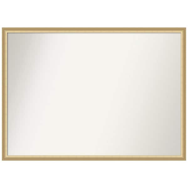 Amanti Art Florence Gold 39.75 in. x 28.75 in. Non-Beveled Casual Rectangle Framed Bathroom Wall Mirror in Gold