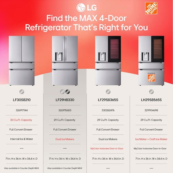 Have a question about LG 29 cu. ft. SMART Standard Depth MAX