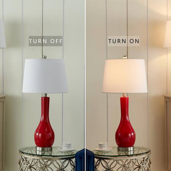 red table lamps for sale