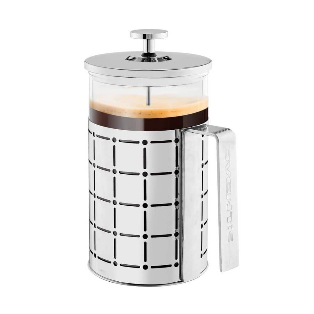 OVENTE 8 Cup Stainless Steel French Press Coffee Maker FSD34P - The Home  Depot