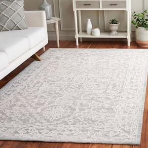 Ebony Ivory/Gray 5 ft. x 8 ft. Traditional Area Rug