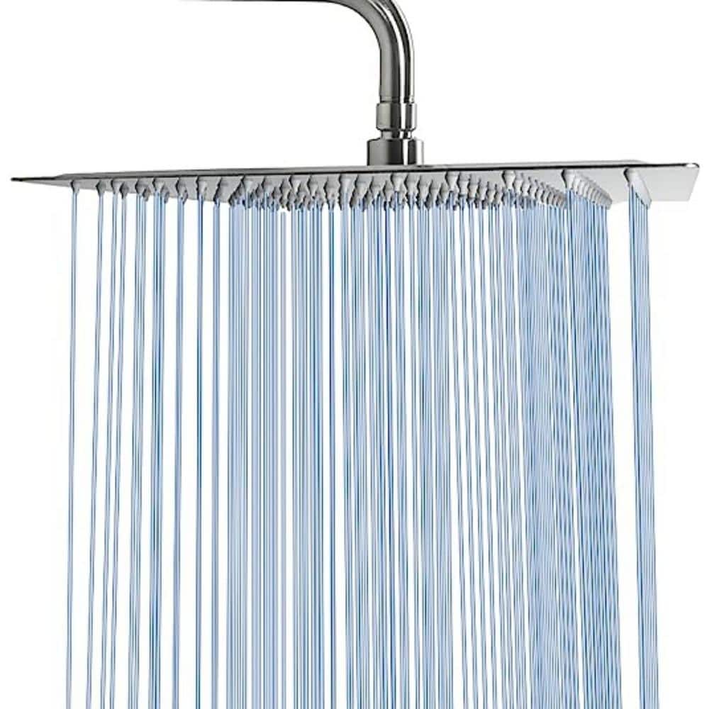 Rain Shower head 3-Spray Patterns with 2.5 GPM 16 in. Wall Mount Rain Fixed