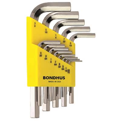 Bondhus 27070 7mm Ball End Tip Hex Key L-Wrench with BriteGuard Finish Pack of 25 184mm 