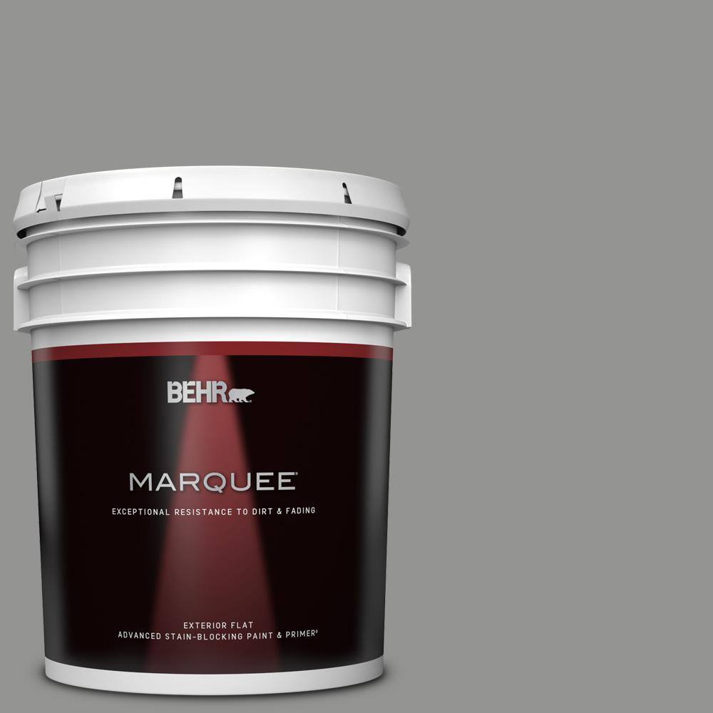 BEHR MARQUEE 5 gal. 780F5 Anonymous Flat Exterior Paint & Primer 445405 The Home Depot