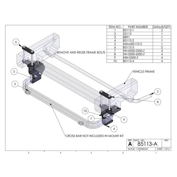 Detail K2 Snow Plow Custom Mount For Toyota Tundra 2007 2014 And Sequoia 2006 2014 85113 The Home Depot