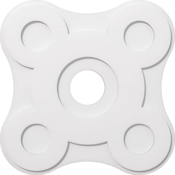 Ekena Millwork 1 in. P X 10-1/2 in. C X 30 in. OD X 6 in. ID Luna Architectural Grade PVC Contemporary Ceiling Medallion