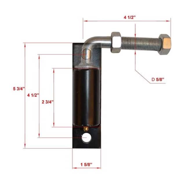ALEKO 5/8 in. Hinge J-bolt for Driveway Gates