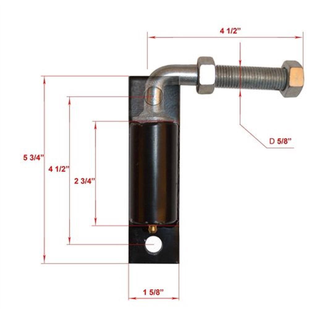 Heavy Duty Steel J-Bolt Hinge for Driveway Gates