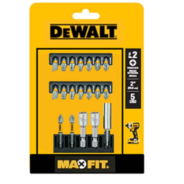 DEWALT Maxfit 1 in. Carbon Steel Driving Bit Set (19-Pieces) with
