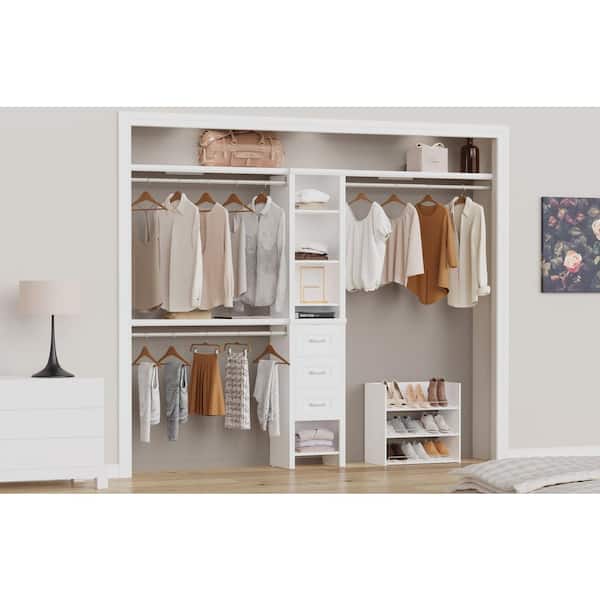 ClosetMaid Impressions 48.97-112.97 in. W White Adjustable 11