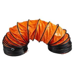 25 ft. PVC Flexible HVAC Duct Hosing for 10 in. Utility Blower Exhaust Fan Ducting Hose