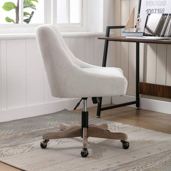 Beige discount desk chair