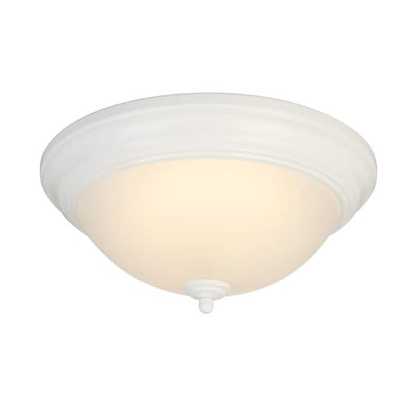 18-Watt White Integrated LED Ceiling Flush Mount