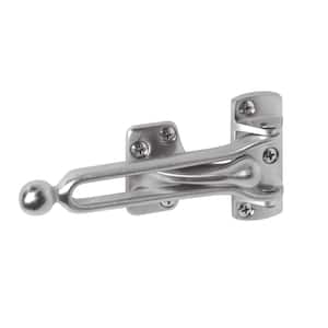 Prime-Line Brushed Chrome Swing Bar Door Lock with Edge Guard S