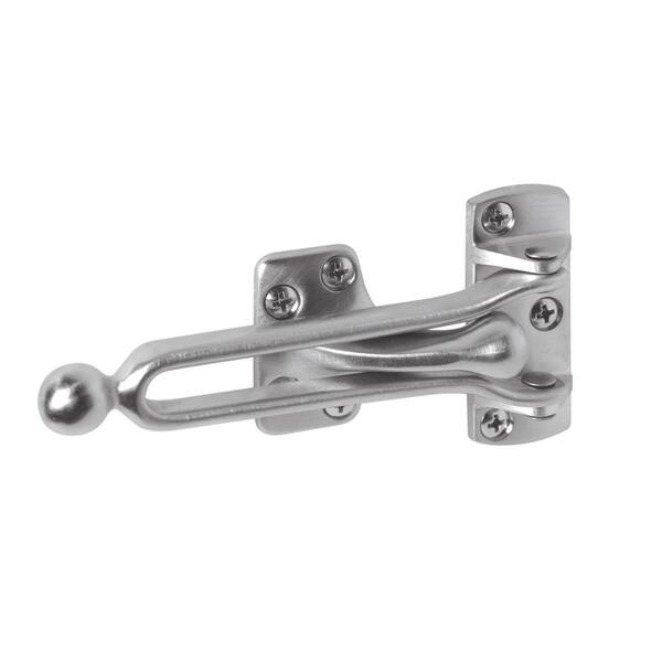 Prime-Line Security Swing Bar Lock - Satin Nickel For Swing-In Doors