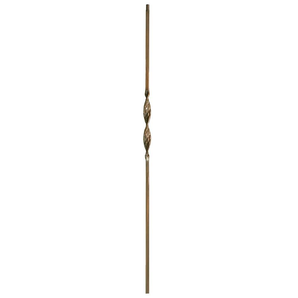 44 in. x 1/2 in. Oil Rubbed Bronze Single Ribbon Hollow Iron Baluster price history on PriceWatchPro