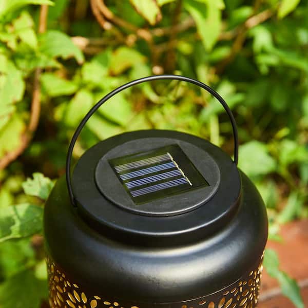 Sunjoy Classic Black 20 Outdoor Battery Powered Lantern