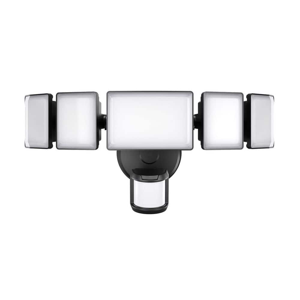 100-Watt Equivalent 10000 Lumen 360° Black Motion Sensing Dusk to Dawn LED Flood Light Outdoor 1-Pack price history on PriceWatchPro