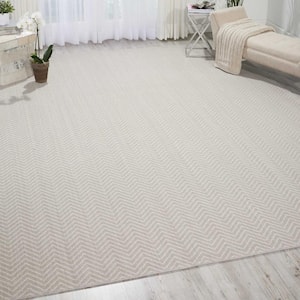 6 in. x 6 in. Pattern Carpet Sample - Merino Herringbone - Color Chantilly