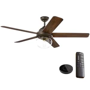 Avonbrook 56 in. LED Bronze Ceiling Fan with Light Works with Google Assistant and Alexa
