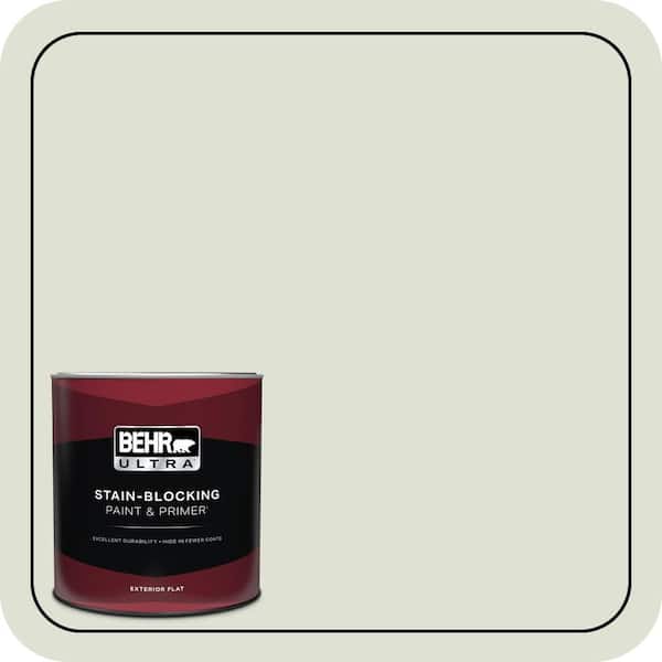BEHR ULTRA 1 qt. #S380-1 Moss Mist Flat Exterior Paint & Primer