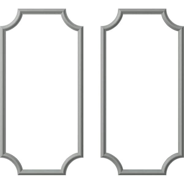 Ekena Millwork 24 in. W x 48 in. H Unfinished Polyurethane Panel Moulding Kit (Double Panel)