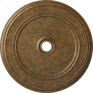 2-1/8 in. x 41-1/8 in. x 41-1/8 in. Polyurethane Classic Ceiling Medallion, Rubbed Bronze