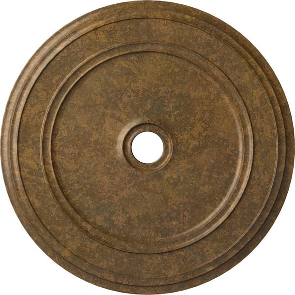 Ekena Millwork 2-1/8 in. x 41-1/8 in. x 41-1/8 in. Polyurethane Classic Ceiling Medallion, Rubbed Bronze