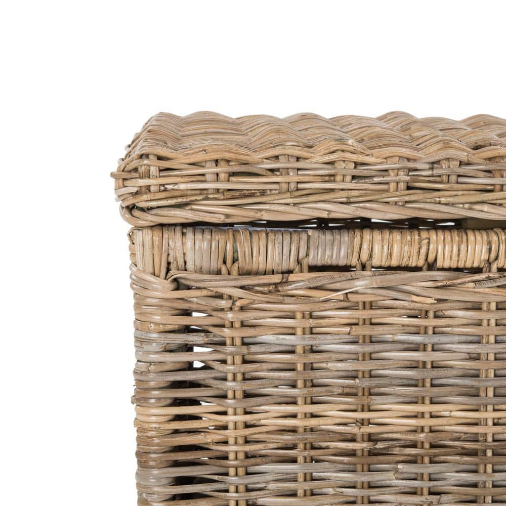 Elijah Natural Wicker Storage Trunk with Removable Lid