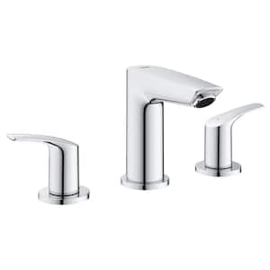 Eurosmart 8 in. Widespread 2-Handle Bathroom Faucet in StarLight Chrome