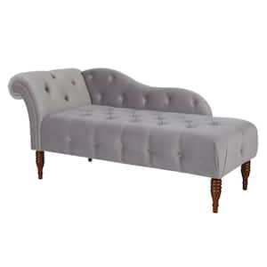 Opal Grey Right Arm Facing Samuel Chaise Lounge