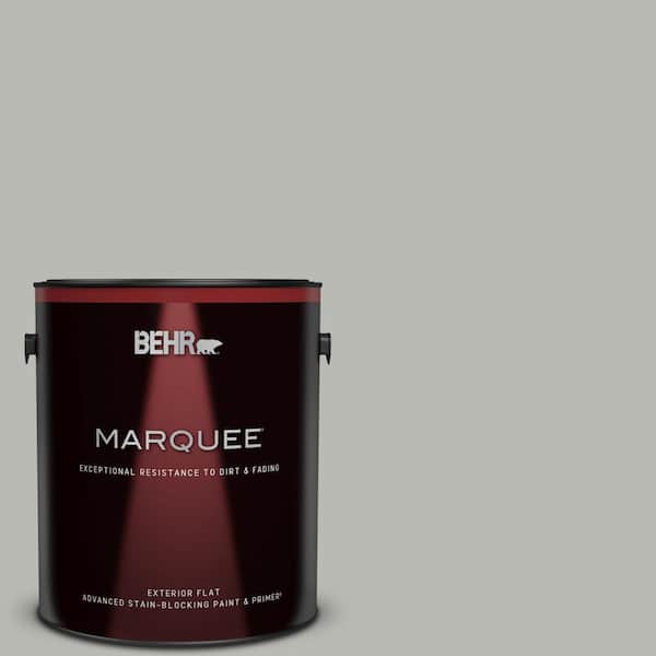BEHR MARQUEE 1 gal. #PPU18-11 Classic Silver Flat Exterior Paint & Primer