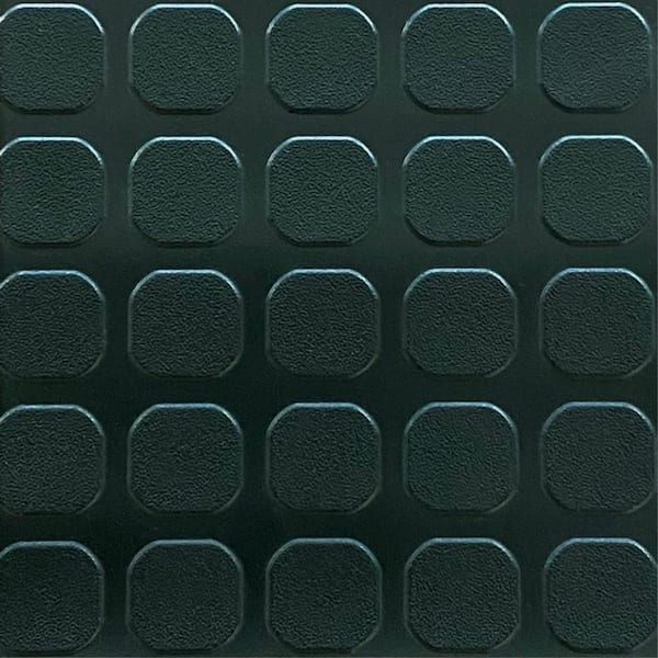 RoughTex 7.5 ft. W x 10 ft. L Black Textured PVC Garage Flooring