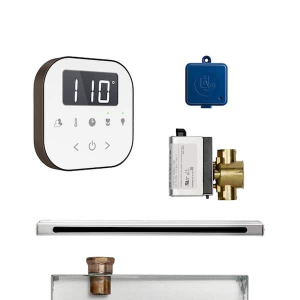 Mr. Steam AirButler Linear Package in White Oil Rubbed Bronze