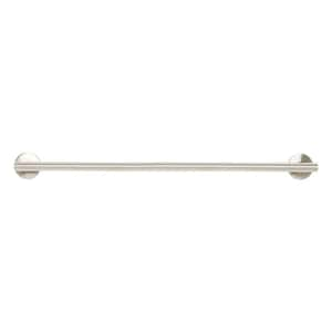 42 in. Coronado Designer Wall Mount Bathroom Shower Grab Bar, 1-1/2 in. Dia Oval Bar in Satin