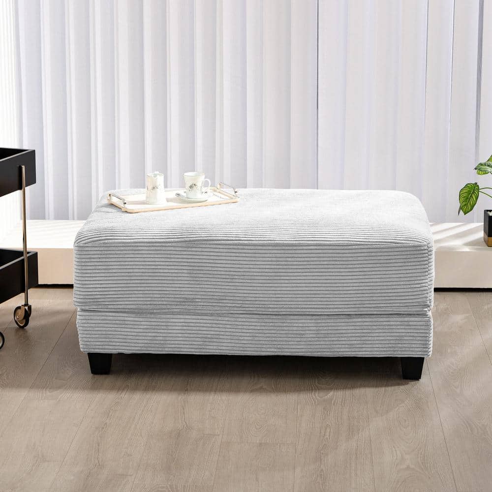 Grey Corduroy Ottoman for Sectional Sofa price history on PriceWatchPro