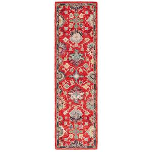 Aztec Red Area Rug SAFAVIEH Blossom 8 ft. x 10 ft. Red/Ivory Aztec Floral Area Rug BLM470Q ...
