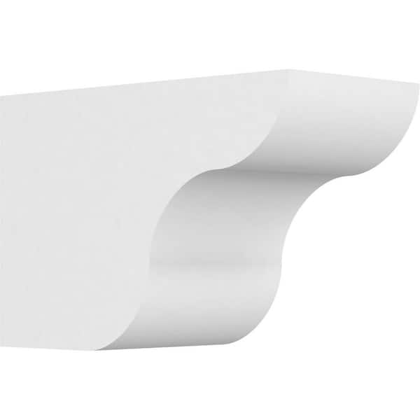 Ekena Millwork 6 in. x 8 in. x 12 in. Standard Carmel Architectural Grade PVC Rafter Tail Brace