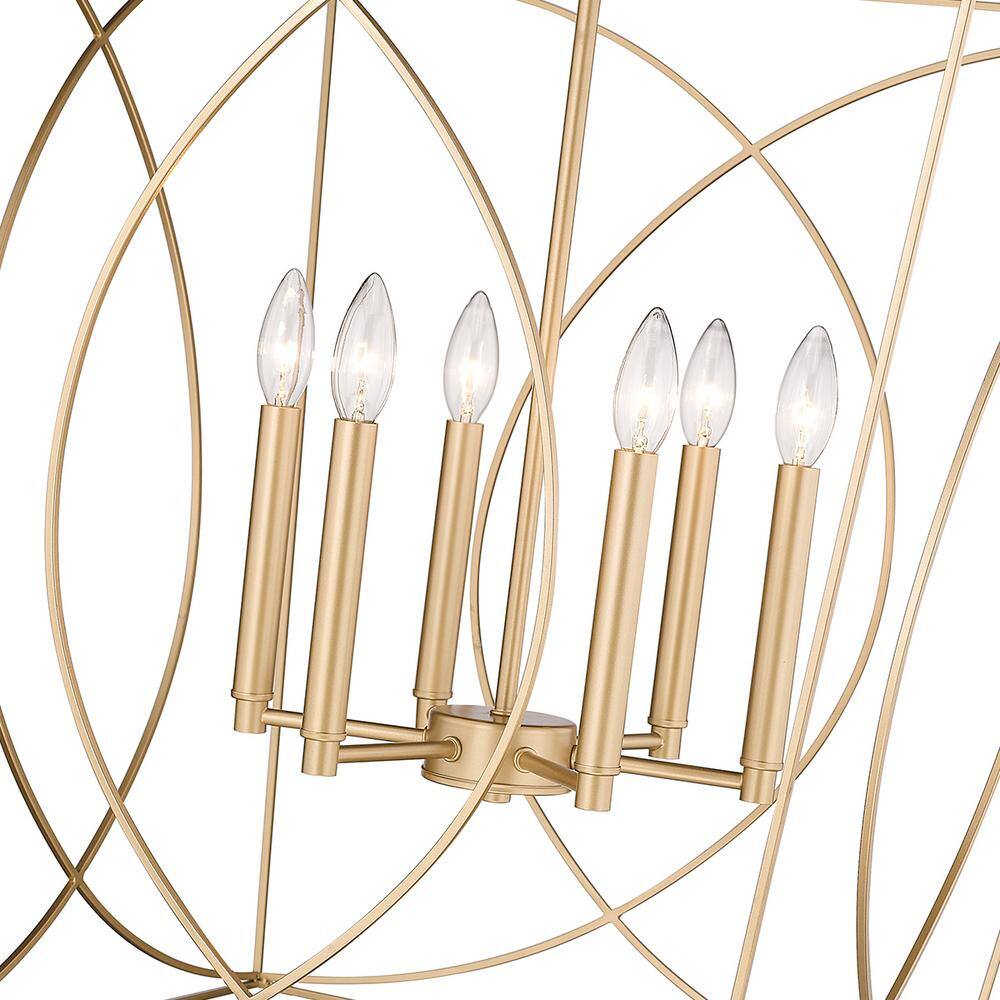 Modern Gold 24" Incandescent and LED Pendant Light