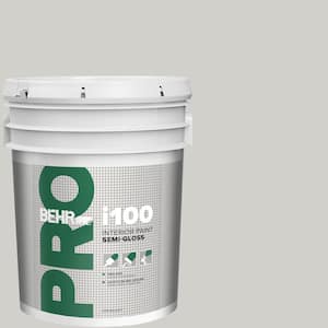 5 gal. #PPF-18 Gazebo Gray Semi-Gloss Interior Paint