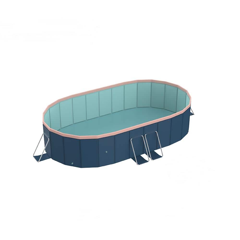 Aionor 9ft PVC Folding Pool Extra Large Outdoor Backyard Summer