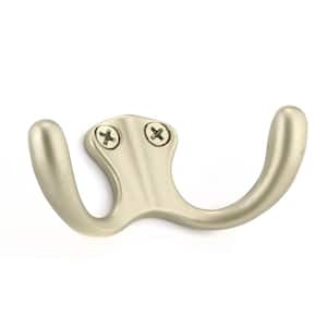 Richelieu Hardware 2-15/16 in. (76 mm) Brushed Nickel Utility Wall Mount  Hook RH3503301195 - The Home Depot