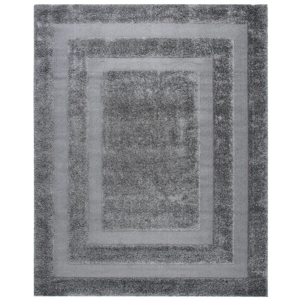 Florida 10 ft. x 13 ft. Gray Geometric Area Rug